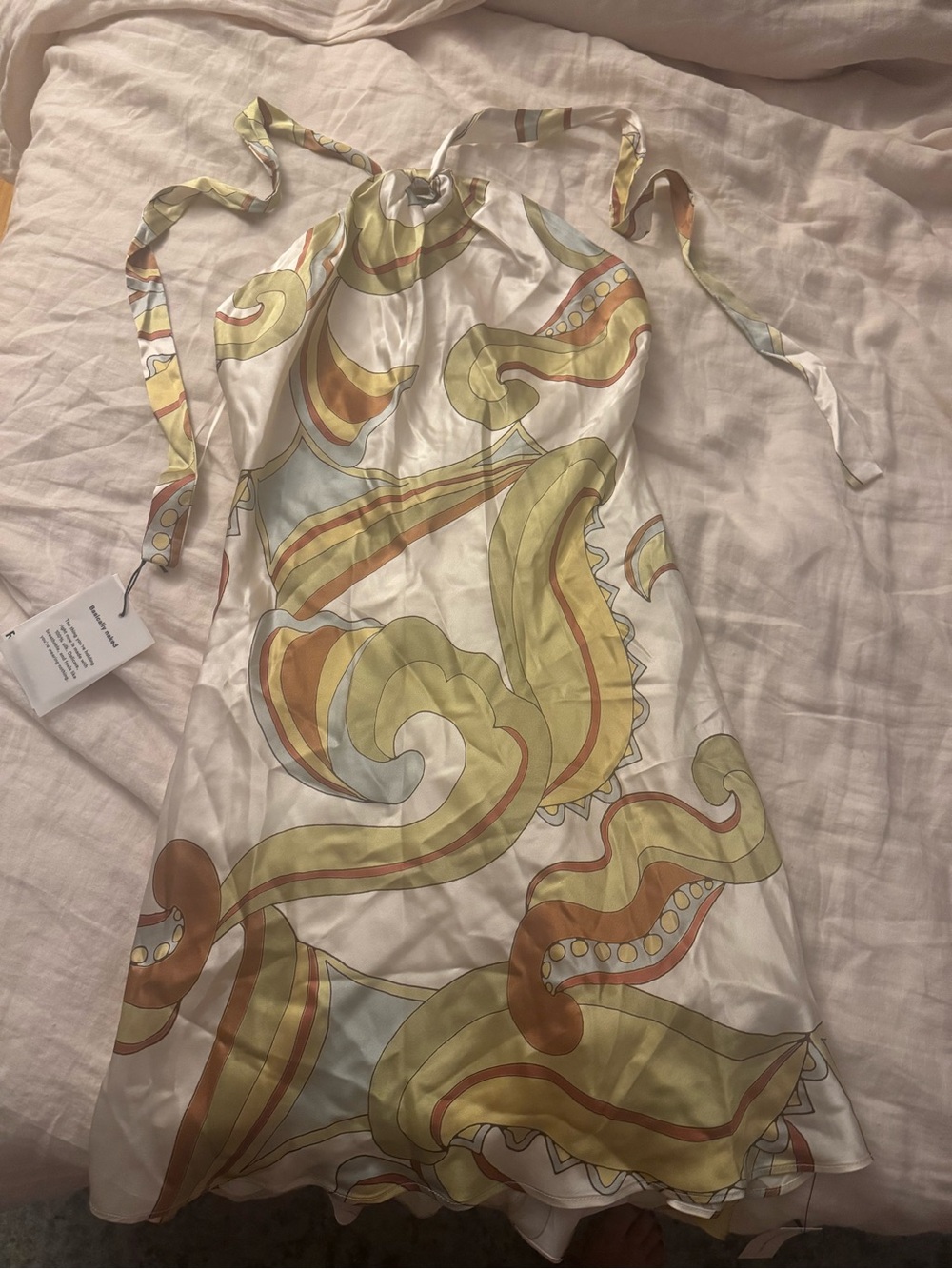 NWT Reformation Opaline Silk Halter Dress size S - Picture 3 of 5